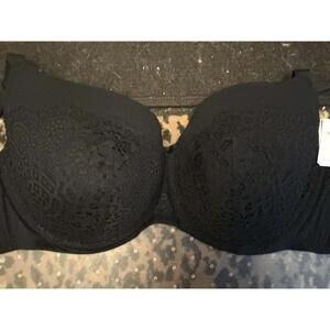 46F New Lace Black Bra underwire